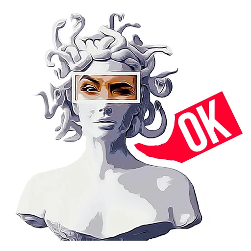 Sticker @Devskar / Девочка с каре - 6