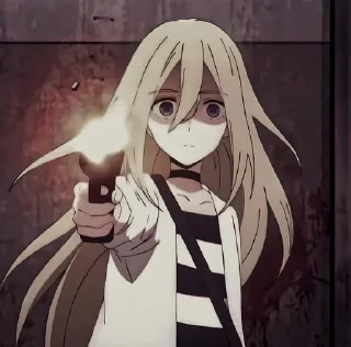 Стикер Ангел кровопролития @anime_stickerr - 9
