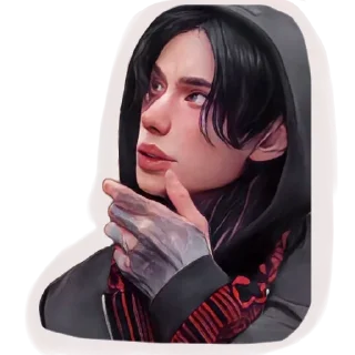 Стикер Дима Матвеев 🖤 - 5