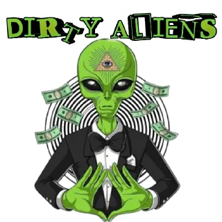 Sticker Dirty Aliens - 2