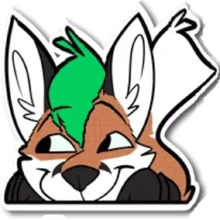 Sticker Distorted Furry - 2