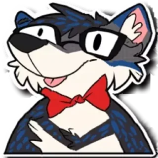 Sticker Distorted Furry - 0