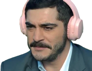 headphones human face audio equipment