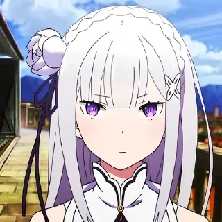 Стикер Ре зеро @anime_stickerr - 11