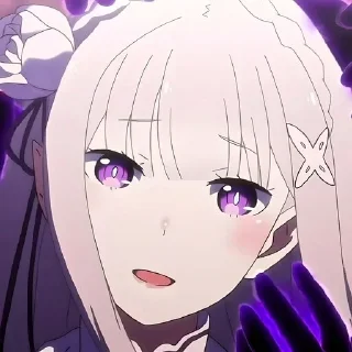 Стикер Ре зеро @anime_stickerr - 4