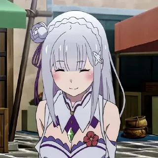 Стикер Ре зеро @anime_stickerr - 10