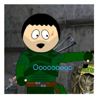 Стикер 2д костик - 10