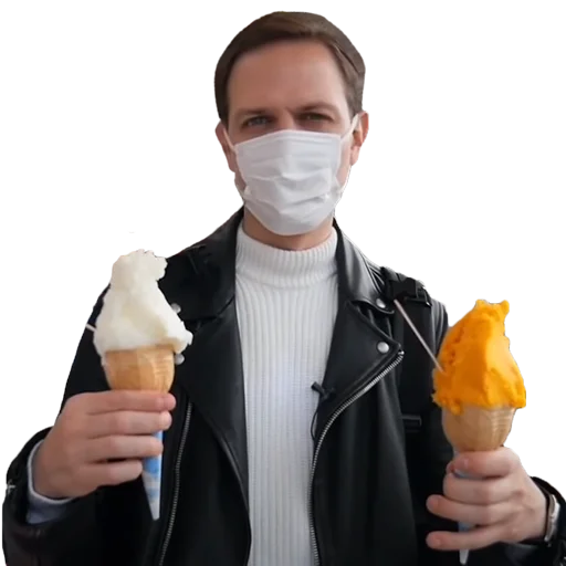 Человек Мороженое молочный