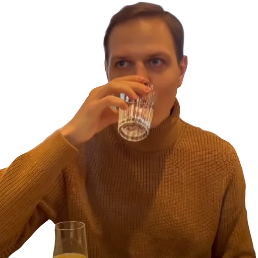 Человек пить посуда для напитков