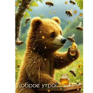 Sticker Доброе утро - 11