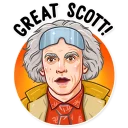 Sticker Back to the Future - 2