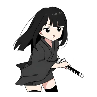Sticker Дочь самурая @nyasticks - 7