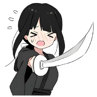 Sticker Дочь самурая @nyasticks - 10