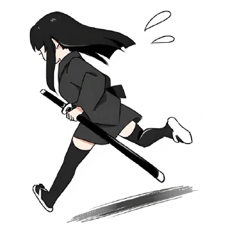 Sticker Дочь самурая @nyasticks - 9