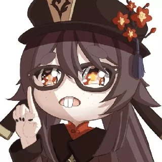 Стикер Hu Tao❤️‍🔥 - 1