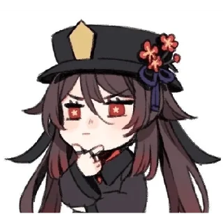 Стикер Hu Tao❤️‍🔥 - 0