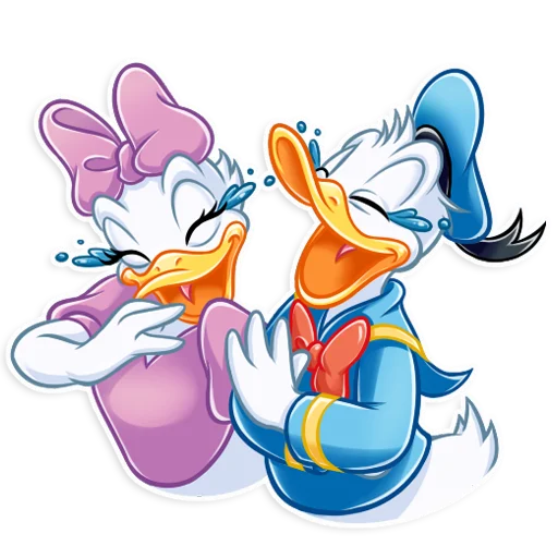 Sticker Donald and Daisy - 1