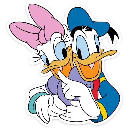 Стикер Donald Duck and Daisy @TgSticker - 11