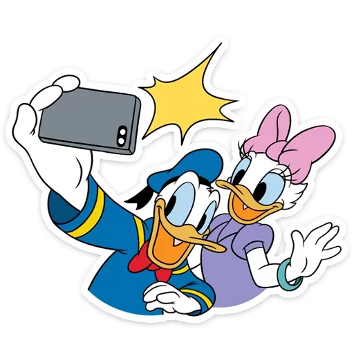 Стикер Donald Duck and Daisy @TgSticker - 10