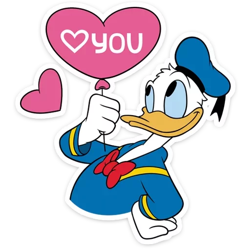 Стикер Donald Duck and Daisy @TgSticker - 9