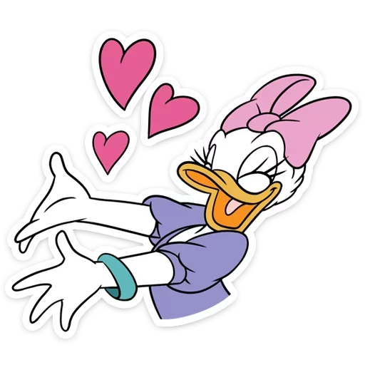 Donald Duck and Daisy @TgSticker - 