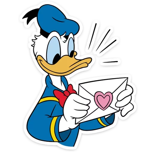 Стикер Donald Duck and Daisy @TgSticker - 0