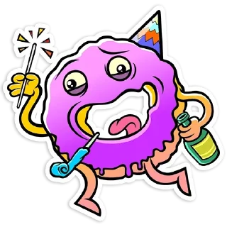 Стикер Donuts @stickersb2b - 7