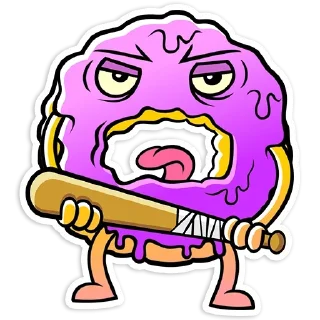 Стикер Donuts @stickersb2b - 3