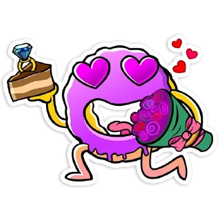 Стикер Donuts @stickersb2b - 6