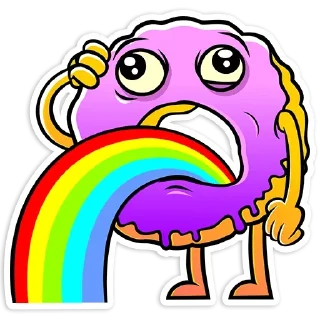 Стикер Donuts @stickersb2b - 5