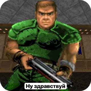 Стикер Doom prikole - 7