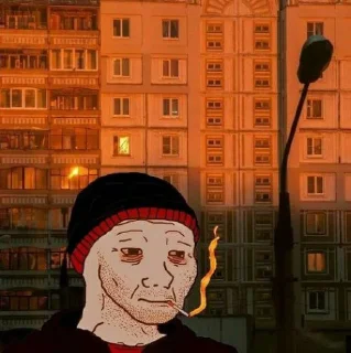 Стикер Doomer | @HolyPulpFiction - 2