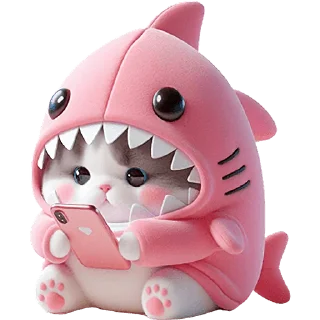 Стикер Парные Акулы @Nyasticks - 6