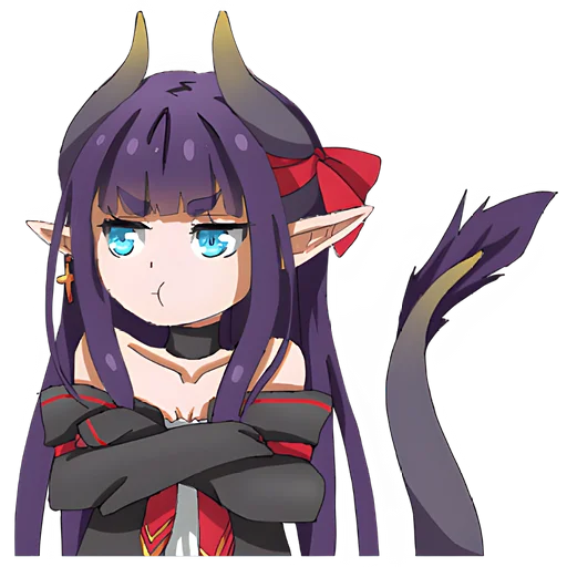 Стикер Дракоша Мина @nyasticks - 1