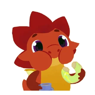 Стикер Дракоша Тоша :: @animesticks - 6