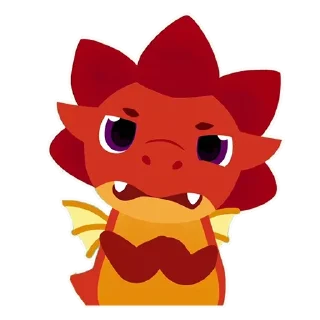 Стикер Дракоша Тоша :: @animesticks - 5