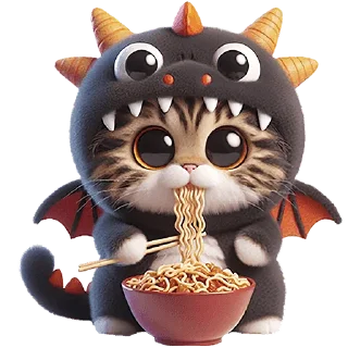 Sticker Пушистые драконы @Nyasticks - 4