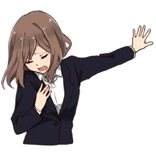 Sticker Драма-тян @nyasticks - 11