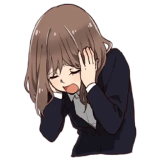 Sticker Драма-тян @nyasticks - 1