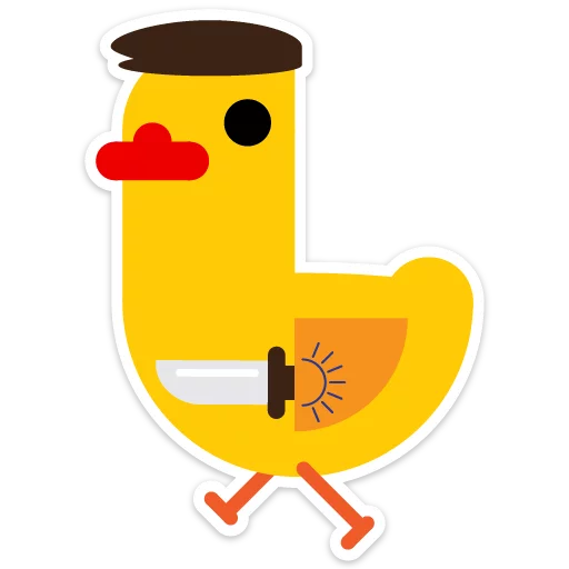 Sticker Duck attack stickers - 10