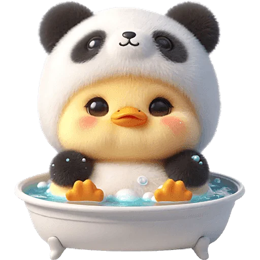 Sticker Duck_Panda_Nyasticks - 1