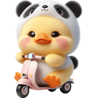 Sticker Панда-утка @Nyasticks - 10