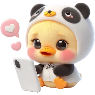 Sticker Панда-утка @Nyasticks - 1