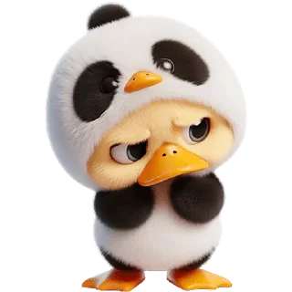 Sticker Панда-утка @Nyasticks - 6