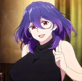 Стикер Вермейл в золотом @anime_sticks - 1