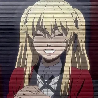 Sticker Безумный азарт @anime_stickerr - 0