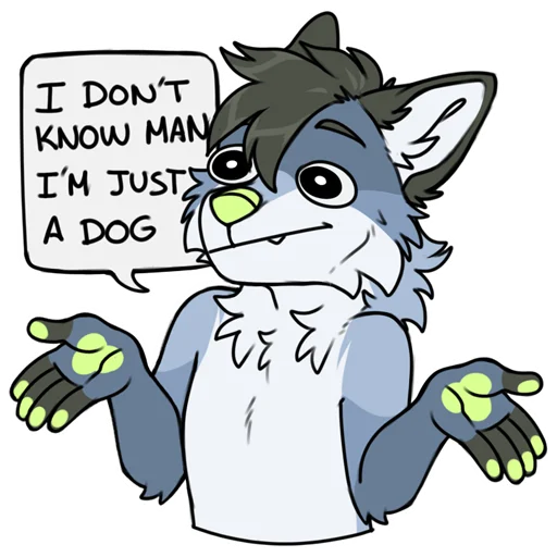 Sticker DuskTheDog - 1
