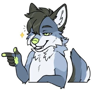 Sticker Dusk the dog - 2