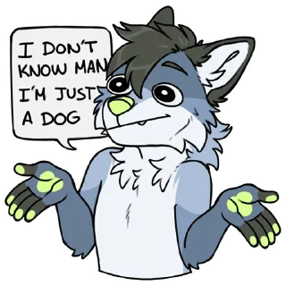 Sticker Dusk the dog - 5