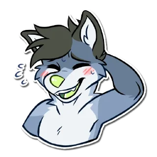 Sticker Dusk the dog - 4